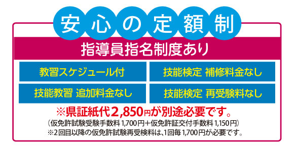 安心の定額制